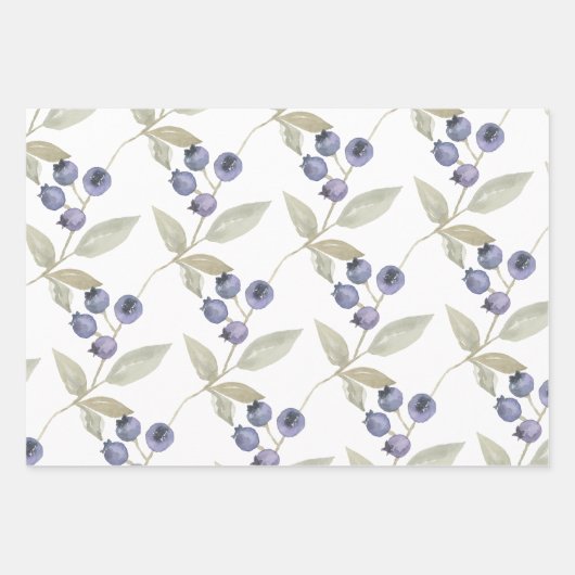 Berry Sweet Baby Shower Wilde Berries & Blume Geschenkpapier Set (Vorderseite 3)