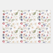 Berry Sweet Baby Shower Wilde Berries & Blume Geschenkpapier Set (Vorderseite 2)