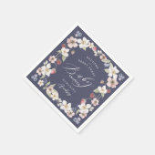 Berry Sweet Baby Shower Wilde Berries & Blume Serviette (Ecke)