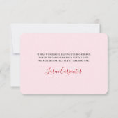 Berry Sweet Baby Showkarte Dankeskarte (Rückseite)