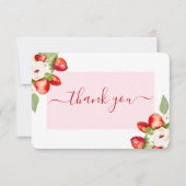 Berry Sweet Baby Showkarte Dankeskarte (Vorderseite)