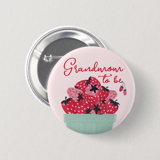 Berry Sweet Baby Showknopf Button (Vorne & Hinten)