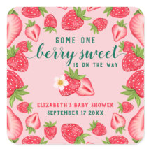 Berry Sweet Baby Strawberry Baby Dusche Custom