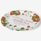 Berry Sweet Baby Strawberry Baby Dusche Pappteller (Schrägansicht)