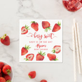 Berry Sweet Baby Strawberry Baby Dusche Serviette (Beispiel)