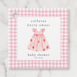Berry Sweet Baby Strawberry Coquette Bow Geschenkanhänger