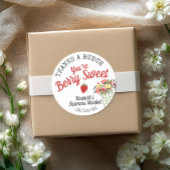 Berry Sweet Bauern Market Baby Boy Dusche Gefallen Runder Aufkleber