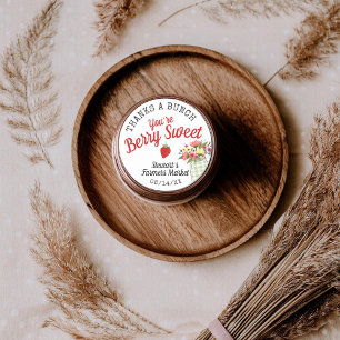 Berry Sweet Bauern Market Baby Boy Dusche Gefallen Runder Aufkleber