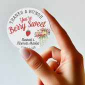 Berry Sweet Bauern Market Baby Boy Dusche Gefallen Runder Aufkleber