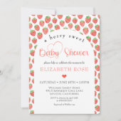 Berry Sweet Bauern Market Babydusche Einladung (Vorderseite)