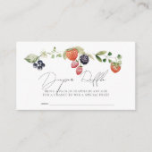 Berry Sweet Berries Baby Diaper Raffle Ticket Begleitkarte (Vorderseite)