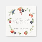 Berry Sweet Berries Girl Baby Dusche Serviette (Vorderseite)
