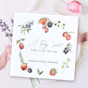 Berry Sweet Berries Girl Baby Dusche Serviette