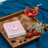 Berry Sweet Berries Monogram Babydusche Serviette