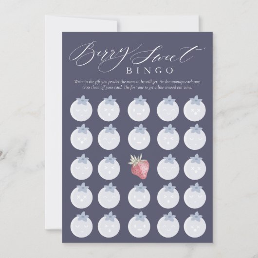 Berry Sweet Bingo Baby Duschkarte Einladung (Vorderseite)