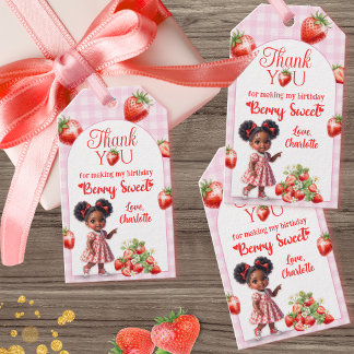 Berry Sweet Birthday - Afro Baby Berry Geschenkanhänger
