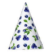 Berry Sweet Birthday Blueberries Wasserfarbe Niedl Partyhütchen (Vorderseite)