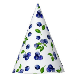 Berry Sweet Birthday Blueberries Wasserfarbe Niedl Partyhütchen