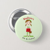 Berry Sweet Birthday Button (Vorne & Hinten)