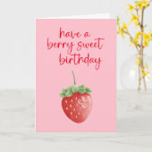 Berry Sweet Birthday Card Karte (Gelbe Blume)