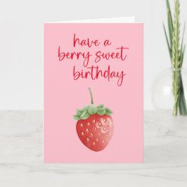 Berry Sweet Birthday Card Karte