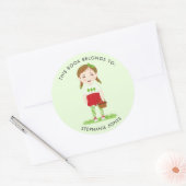 Berry Sweet Birthday Dieses Buch gehört Runder Aufkleber (Umschlag)