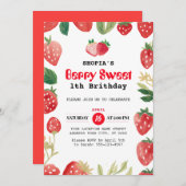 Berry Sweet Birthday Einladung (Vorne/Hinten)