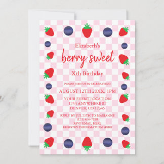 Berry Sweet Birthday Einladung