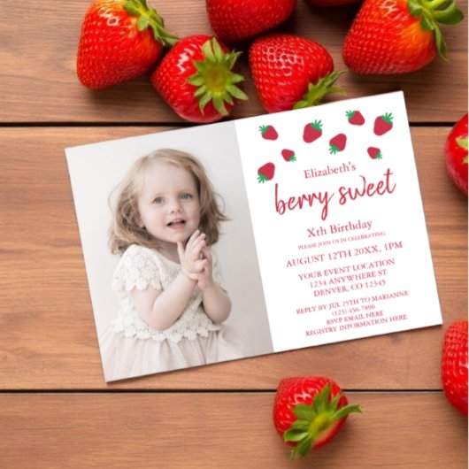 Berry Sweet Birthday Einladung