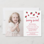 Berry Sweet Birthday Einladung (Vorderseite)