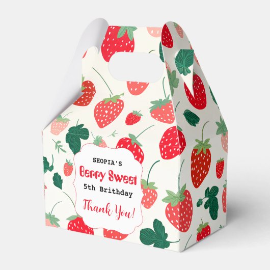 Berry Sweet Birthday Einladung Geschenkschachtel (Vorderseite)