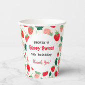 Berry Sweet Birthday Einladung Pappbecher (Vorderseite)