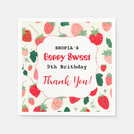 Berry Sweet Birthday Einladung Serviette