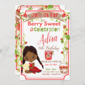 Berry Sweet Birthday Einladungskarte (Vorne/Hinten)