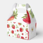 Berry Sweet Birthday Favor Box Strawberry Theme Geschenkschachtel (Rückseite)