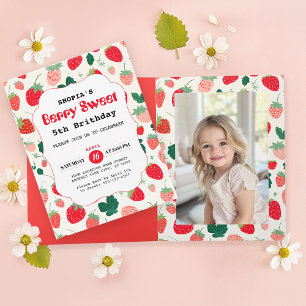 Berry Sweet Birthday Folded Einladung
