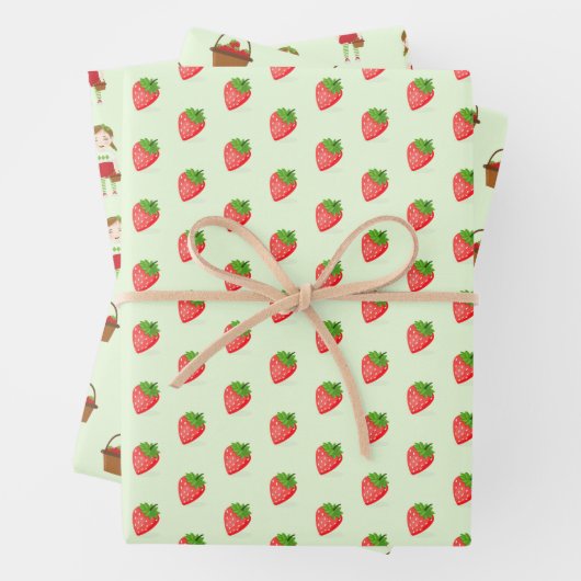 Berry Sweet Birthday Geschenkpapier Set (Beispiel)