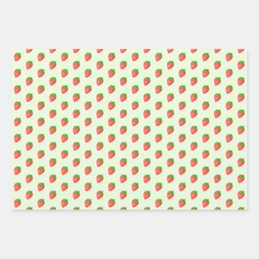 Berry Sweet Birthday Geschenkpapier Set (Vorderseite)