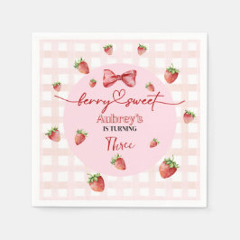 Berry Sweet Birthday Paper Napkin Serviette