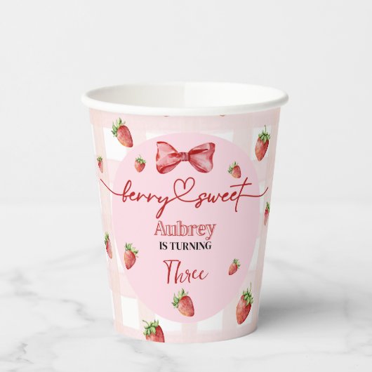Berry Sweet Birthday Pappbecher (Links)
