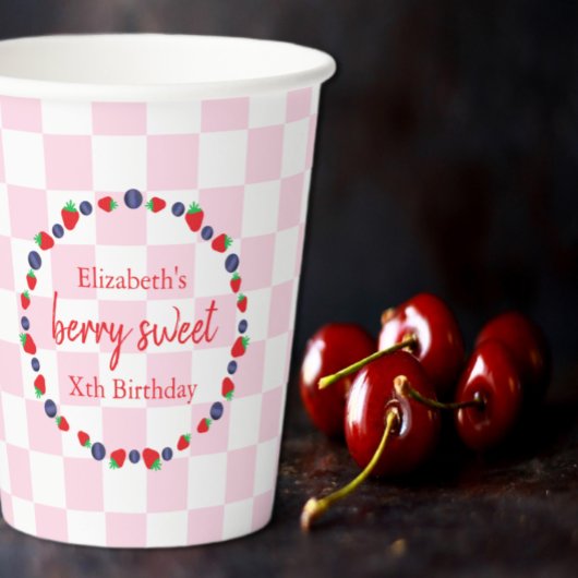 Berry Sweet Birthday Pappbecher