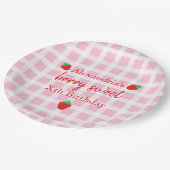 Berry Sweet Birthday Pappteller (Schrägansicht)