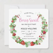 Berry Sweet Birthday Party Einladung (Vorderseite)