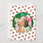 Berry Sweet Birthday Party Foto Einladung (Rückseite)