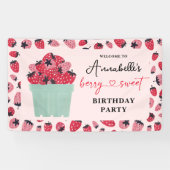 Berry Sweet Birthday Party Strawberry Banner (Horizontal)