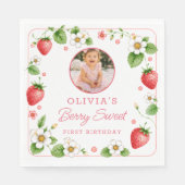Berry Sweet Birthday Serviette  (Vorderseite)
