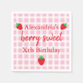 Berry Sweet Birthday Serviette (Vorderseite)