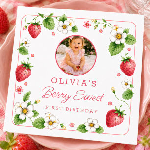 Berry Sweet Birthday Serviette 