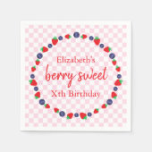 Berry Sweet Birthday Serviette (Vorderseite)