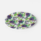 Berry Sweet BlackBerry Blüten Pappteller (Schrägansicht)